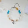 Starfish Bracelet For Women  Trend Shell Beaded Bracelet Girls Summer Beach Jewelry Travel Gift