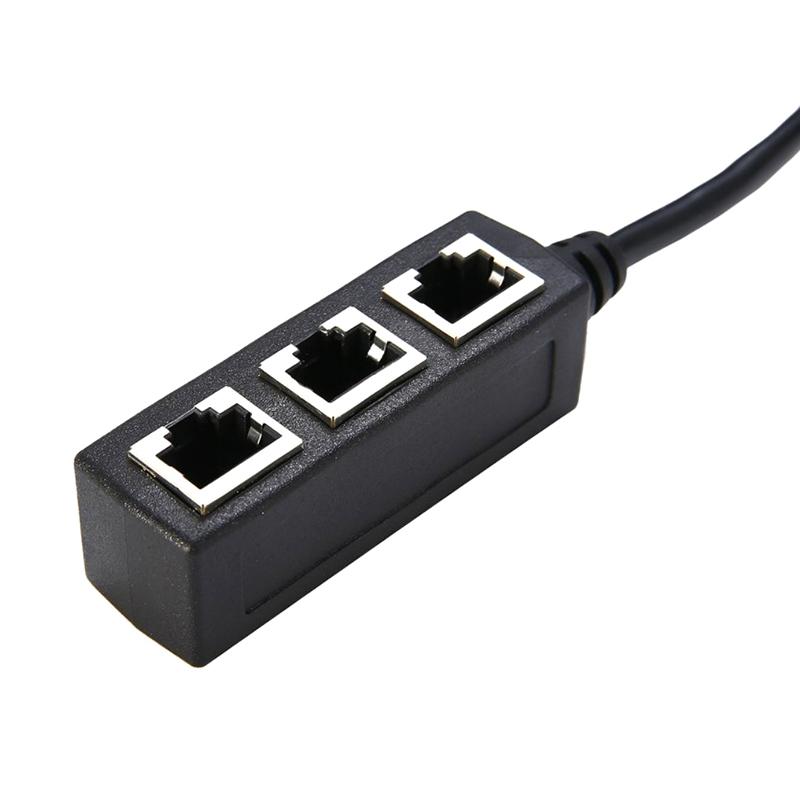 Ethernet Cable Splitter Network Adapter Ethernet Splitter 1 To 3 Cable Rj45 Lan Ethernet Connector Adapter