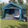VidaXL 10-person Blue Waterproof Camping Tent with Windows