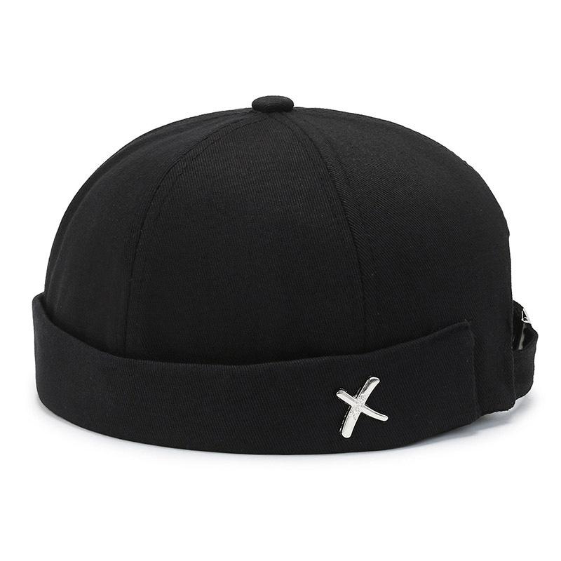 Washed Style Cotton Brimless Docker Cap for Boys and Girls with Adjustable Strap