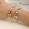 Luxury Vintage Titanium Steel Stainless Steel Women's Gold Bangles Wristwear Trendy Charm Jewelry Decoration Holiday Gifts