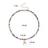 Colorful Small Bead Butterfly Star Pendant Choker Bohemia Necklace Women Jewelry