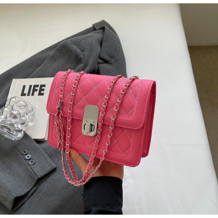 Premium diamond small bag 2025 new women's bag fashion versatile messenger bag small fragrant wind chain commuter shoulder bag