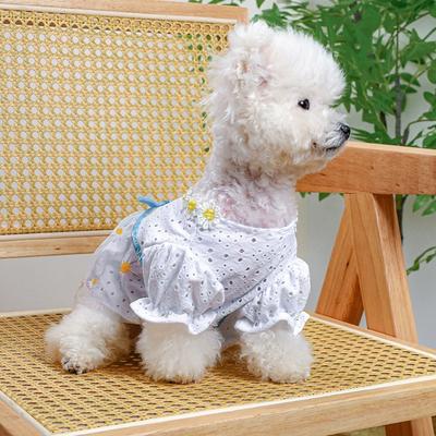 Cats Outfits for Cats Only Pet Costume Dog Clothes Daisies Dress for Girl Dogs
