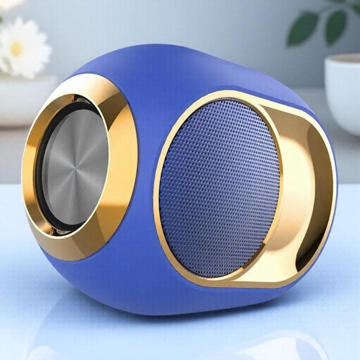 

Портативна бездротова Bluetooth колонка TWS Стерео Аудіо 3D Бас Водонепроникна Hands-Free Дзвінок Аксесуари Музичний Плеєр синій
