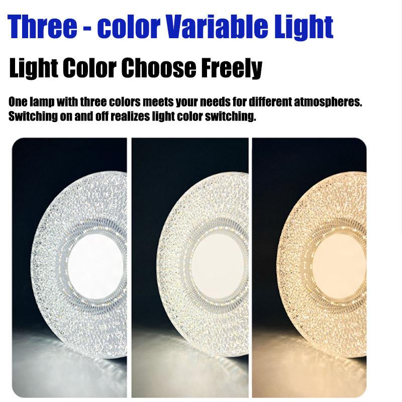 3 Color E27 Screw Bulb Led Crystal Lamp Super Bright Home Living Room Eye Protection Energy-saving Lamp Bedroom Lighting Decorate
