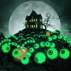Newly Upgraded Halloween Green Eyeball Light 1PC 6-Head Solar Outdoor Waterproof Plug-in Stake Lights Or Yard Lawn Garden Decor