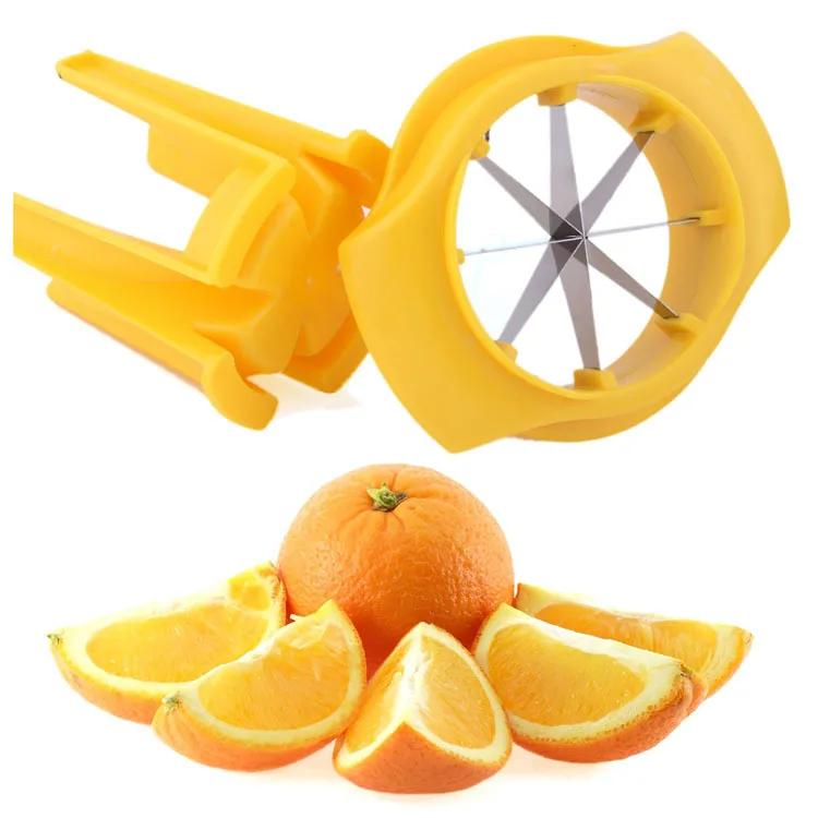 1PC Lemon Lime Orange Slicer Wedger Cutter Squeezer Fruit Garnish Peelers Splitter Kitchen Tool Creative Orange Easy