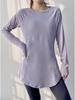 Women's Long Sleeve Yoga & Running T-Shirt with Slimming Fit & Breathable Back