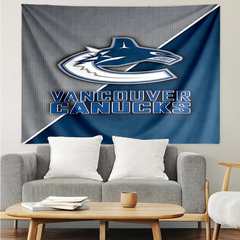 1PC Hockey Team Vancouver-Canucks Tapestry Accessories Playroom Tapestry, for Bedroom,Livingroom, dormitory Room Wall Decor Fan Birthday Gifts