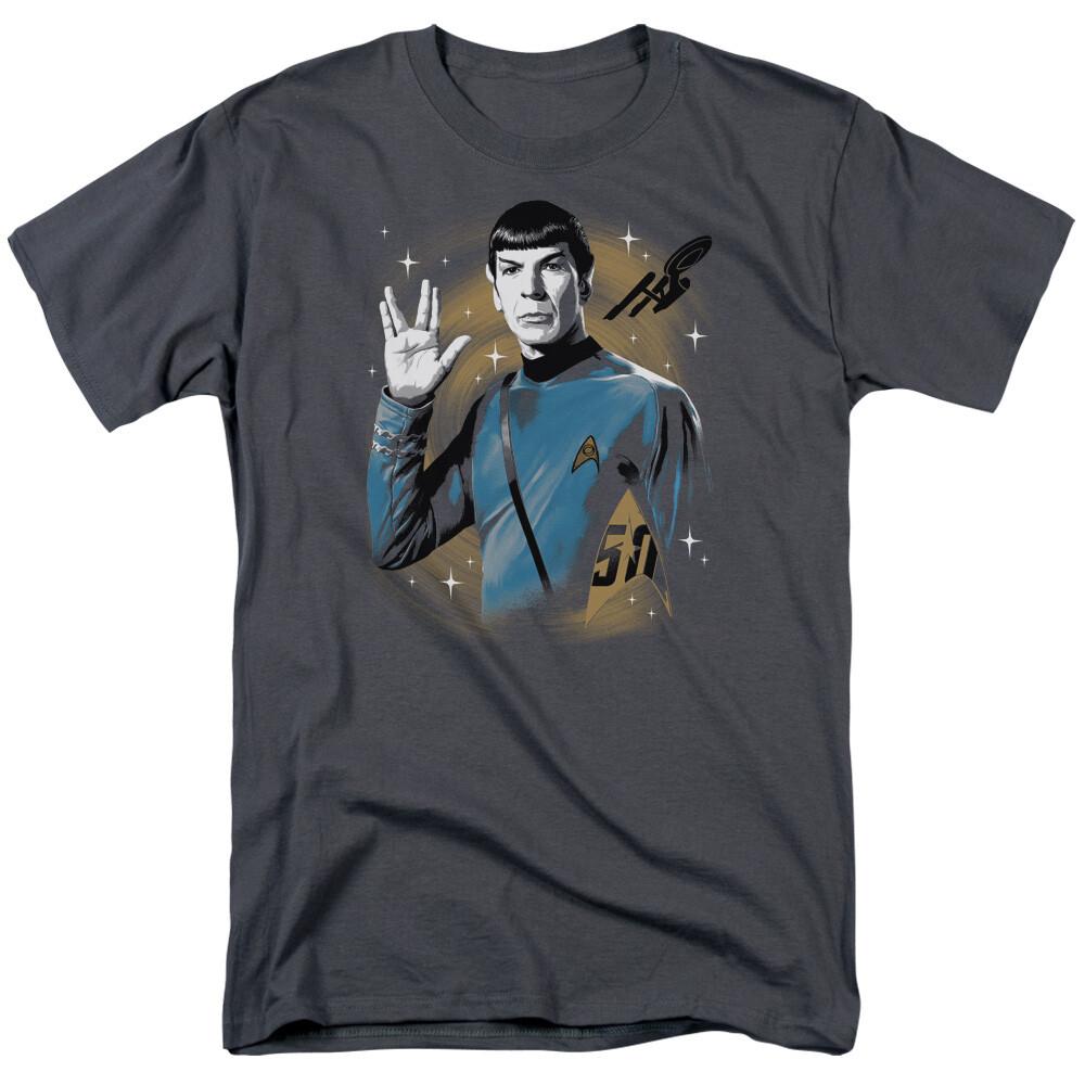 26 Star Trek Space Prosper T Shirt Licensed Sci-Fi TV Classic Adult Tee Charcoal Unisex T-Shirt XL