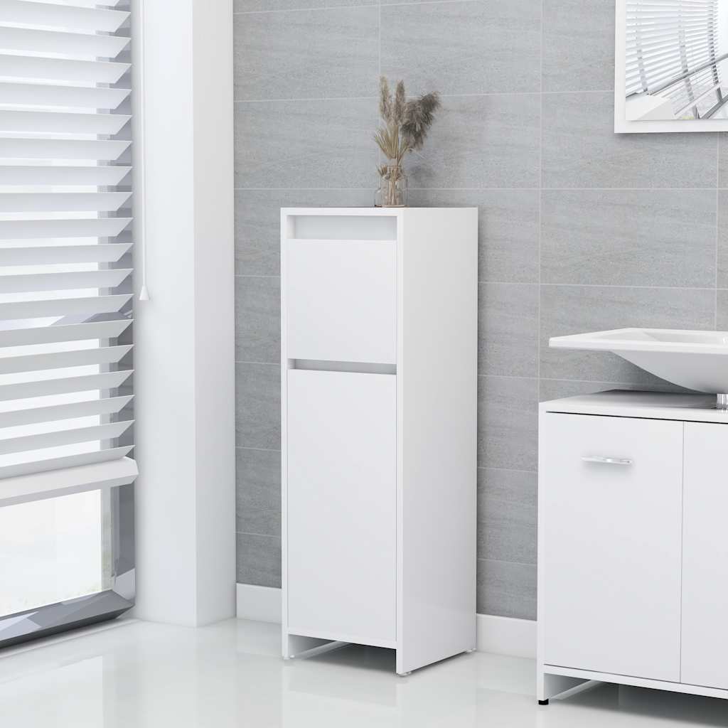 Bathroom Cabinet White 30 x 30 x 95 cm Particleboard