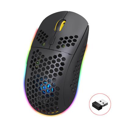 3600dpi Three-modes Wireless Bluetooth Mouse Rechargeable Type C Honeycomb Adjustable 2.4ghz Gamer Mice For Computer