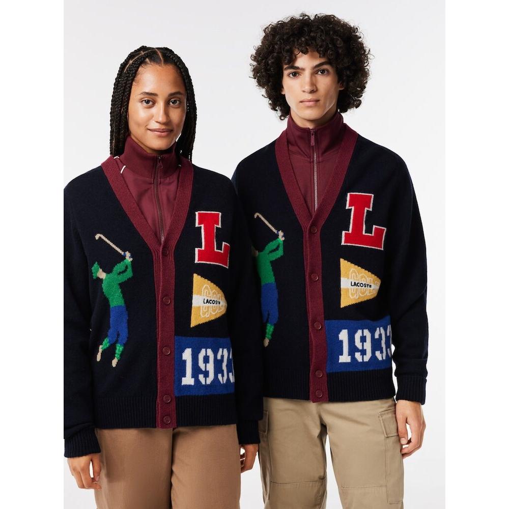 

Lacoste Кардиган Public Golf Graphic Intarsia AH0811 53N QRN Q2NAH0811 53NQRN