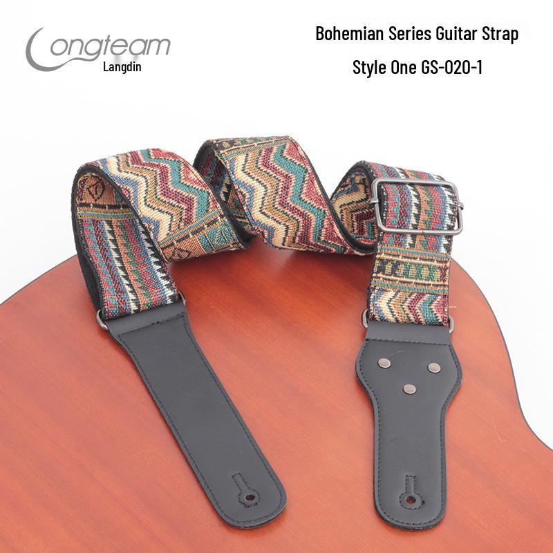 Bohemian Diagonaler Schwanzstift Gitarrengurt für Akustik- & E-Gitarren