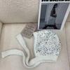 Trendy Luxury Sequined Winter Hat Ear Protection Outdoor Beanies Thick Warm Baotou Knitted Decorative Hat Chrismas Gifts