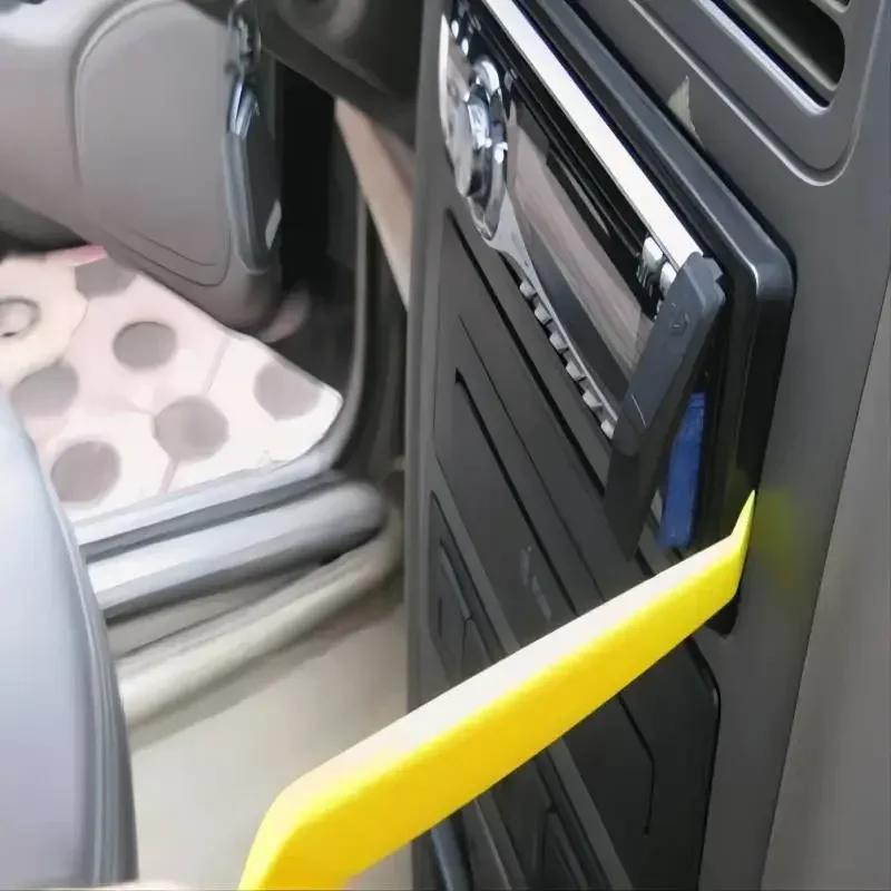 4PCS Car Panel Removal Tool Set – Auto Radio, Door Clip, Dash & Trim Pry Tools for Audio Installation & Repair