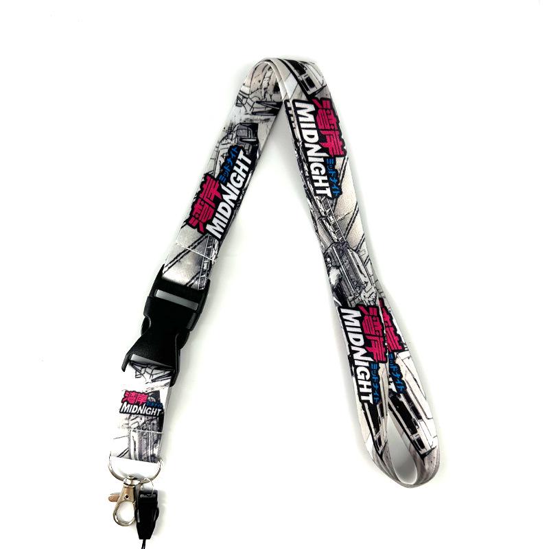 JDM Anime Lanyard: Durable Silk Woven Neck Strap for Phone and ID Badge Holders