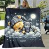 1 stuks Winnie de Poeh Print Deken - Zacht, All-Season Plaid voor Woonkamer, Slaapkamer, Gepersonaliseerd Cadeau met Schattig Cartoon Design