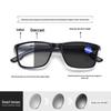 Anti-blue Light Photochromic Reading Glasses for Seniors - Stylish Unisex PC Frame