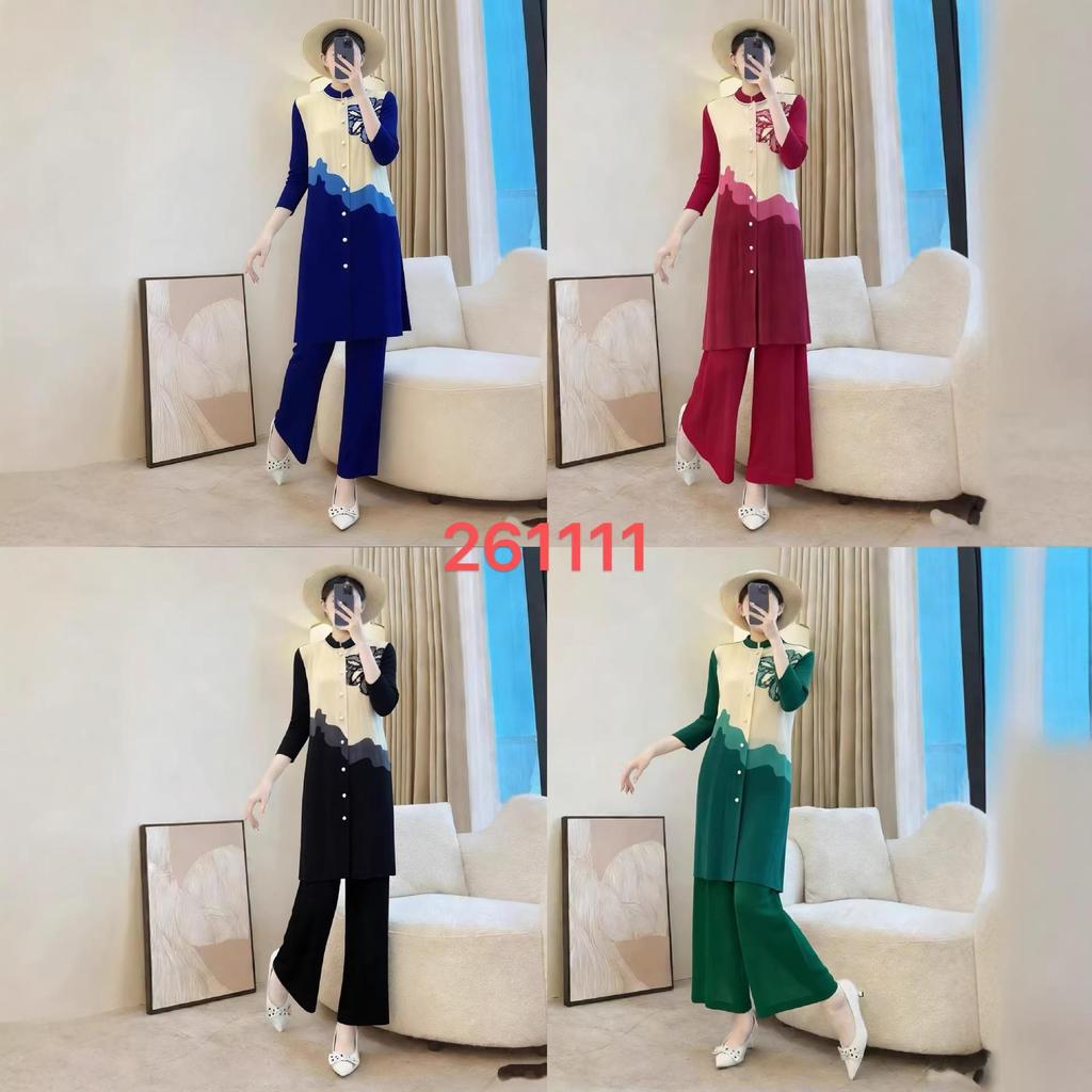 Elegant European-African Plus Size Cardigan & Wide-Leg Pants Two-Piece Set