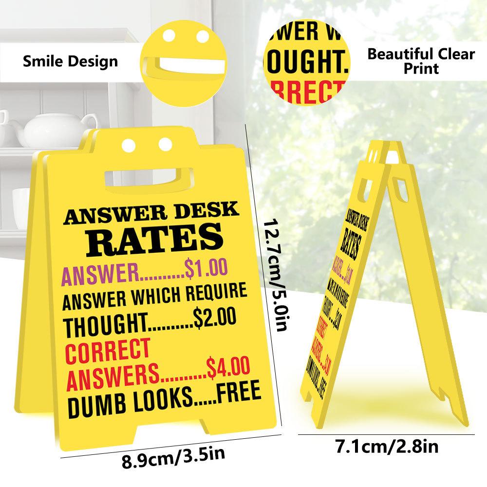 3D Office Prank Ornament - Acrylic Desktop Stand for Colleague Practical Jokes Humorous Workplace Gifts and Funny Desk Decor