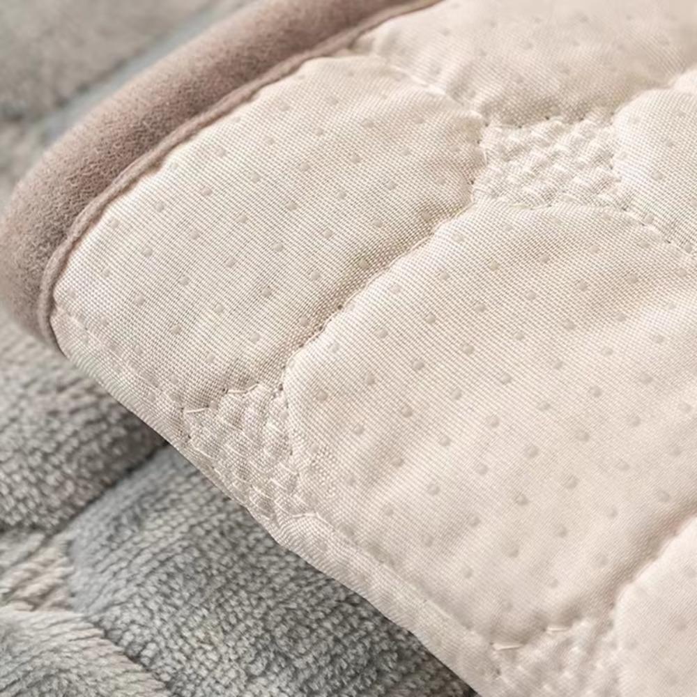 Modern Plush Flannel Plaid Sofa Cushion Stain-resistant Non-slip Couch Cushion Warm Washable Seat Cushion Living Room