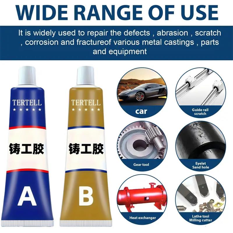 Licí lepidlo svařovací kvality-bez napájení, obrobitelné/brousitelné/lakovatelné, používané na vady kovů a kovových odlitků.