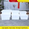 White 90-400L Thickened PE Square Water Storage & Aquatic Tank