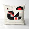 Modern Abstract Red Black Pattern Decorative Cushions Polyester pillowcase, sofa decorative cushion cov Headboard Pillow