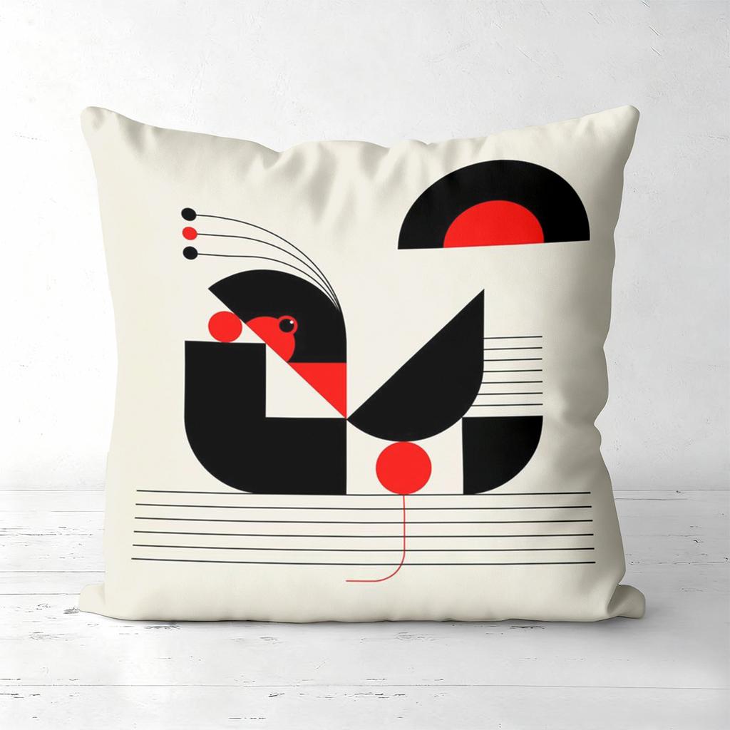 Modern Abstract Red Black Pattern Decorative Cushions Polyester pillowcase, sofa decorative cushion cov Headboard Pillow
