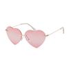 Fashion Red Lover Heart Sunglasses for Women Men Designer Cute Funny Festival Party Sun Glasses Rimless Love Shades Unisex S879