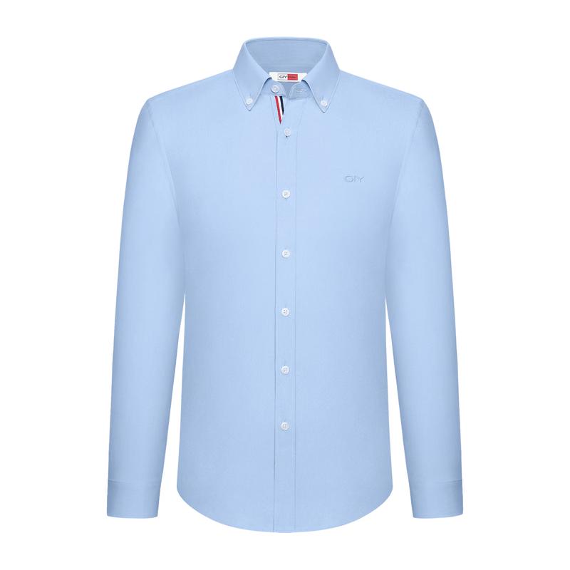 Goldlion GY Men's Silk Blend Easy-Care Long Sleeve Shirt