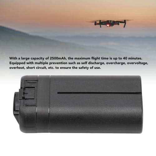 Intelligent Flight Battery for Mini, 7.2V Replacement Spare Battery, 2500mAh, 40 Minutes Flight Time, RC Drone Battery, Multiple Safety Measures (2-Pa