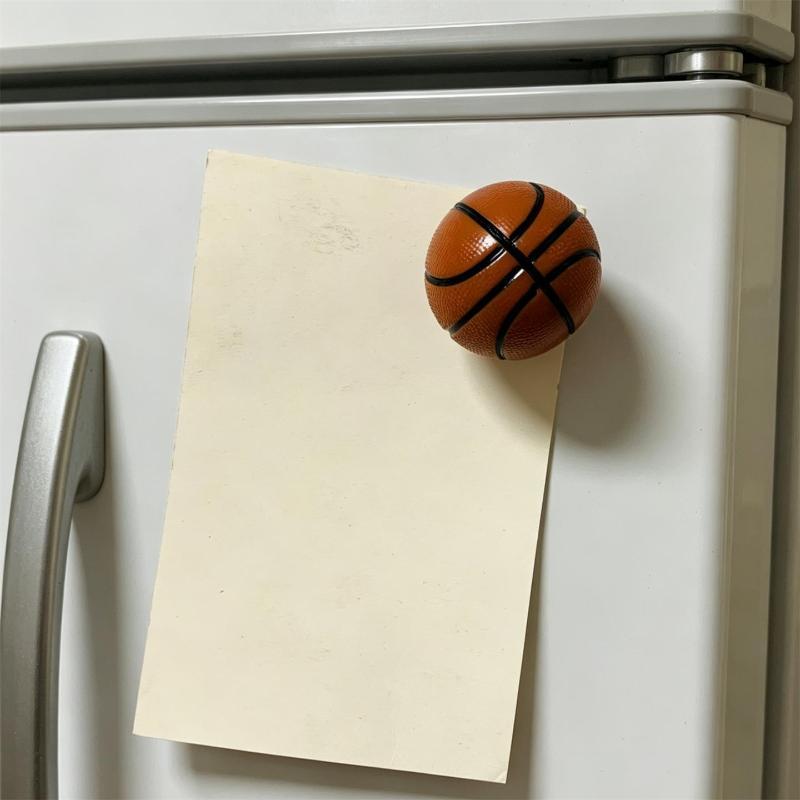 Creative Soccer 3D Fridge Magnet Realistic Football Pattern Souvenir Home Refrigerator Decor for Party Favor
