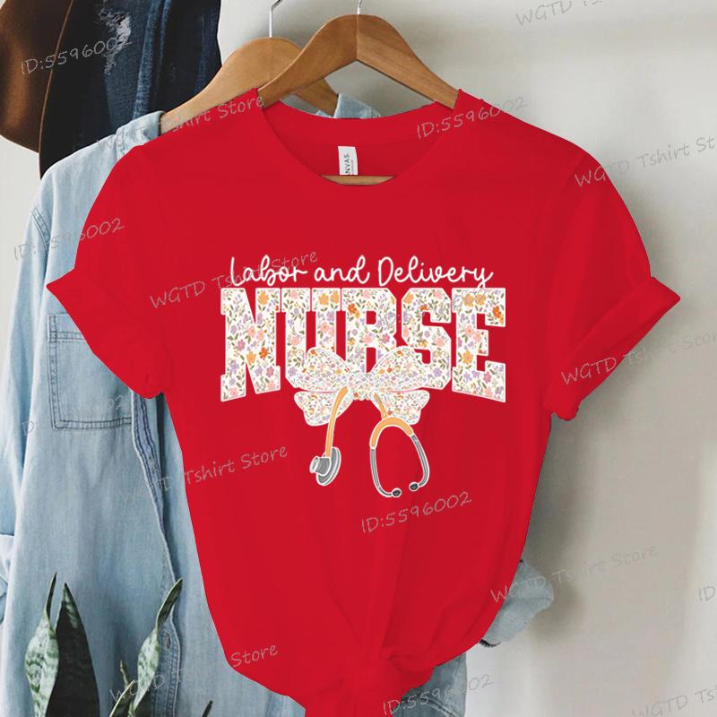 Nurse Labor and Delivery Coquette Shirts Nurse Appreciation Gift Short Sleeve Tee Nursing Life T-shirt Gift for Nurse Tee Shirt