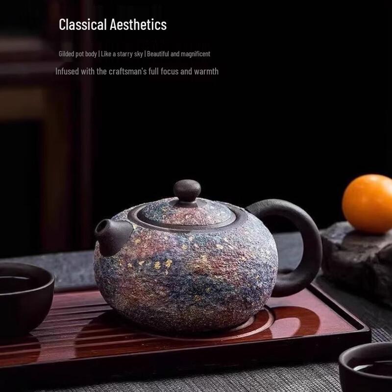 Handmade Colorful Ceramic Xishi Teapot