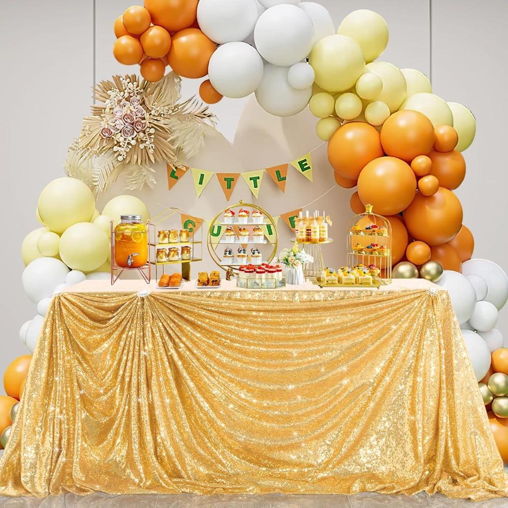 Sparkling Party Sequin Tablecloth Rectangular Table Decoration Creative Table Linen Hotel