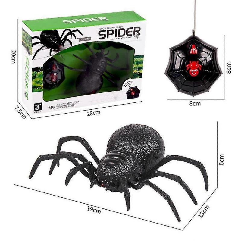 Remote Control Spider Scary Wolf Spider Robot Realistic Novelty Prank Toys Gifts