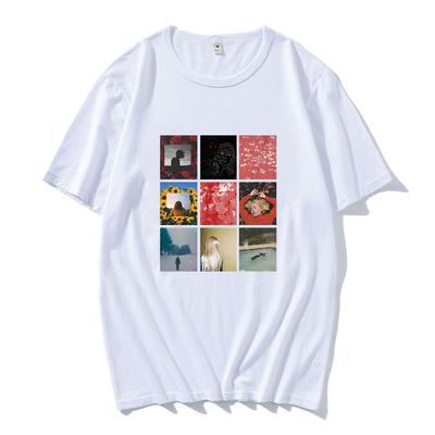 Sängerin Girl in Red T-Shirts Kurzarm Lässig Damen/Herren T-Shirt Streetwear Grafikdruck Kleidung Sommer Baumwolle Weiche T-Shirts