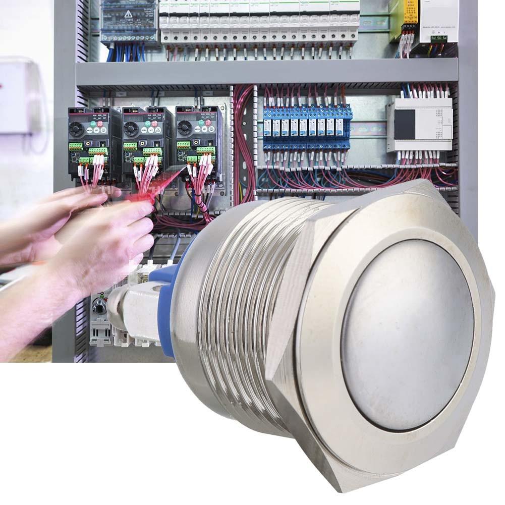 Waterproof Stainless Steel Push Button Switch Momentary Push On 2 AMP Rated 12v