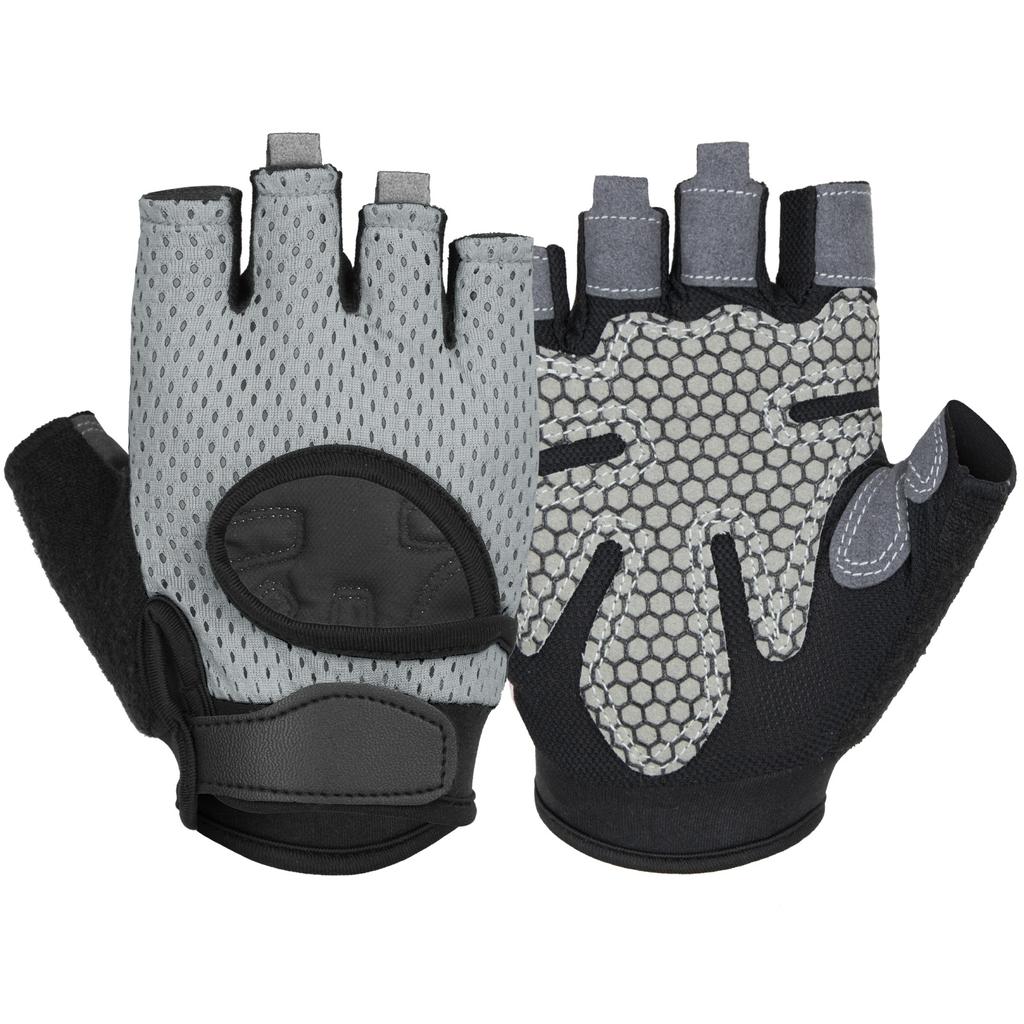 Rutschfeste, stoßfeste, atmungsaktive Halbfingerhandschuhe, atmungsaktive Fahrradhandschuhe für Fitness, Fitnessstudio, Bodybuilding, Crossfit, Training, Sporthandschuhe