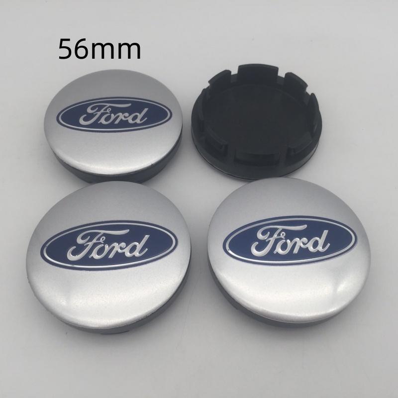 KLYD4 NEW 4pcs 3D for 54mm 56mm 60mm 68mm Ford Car emblem Wheel hub Center Cap Badge covers sticker Decal styling auto Accessories