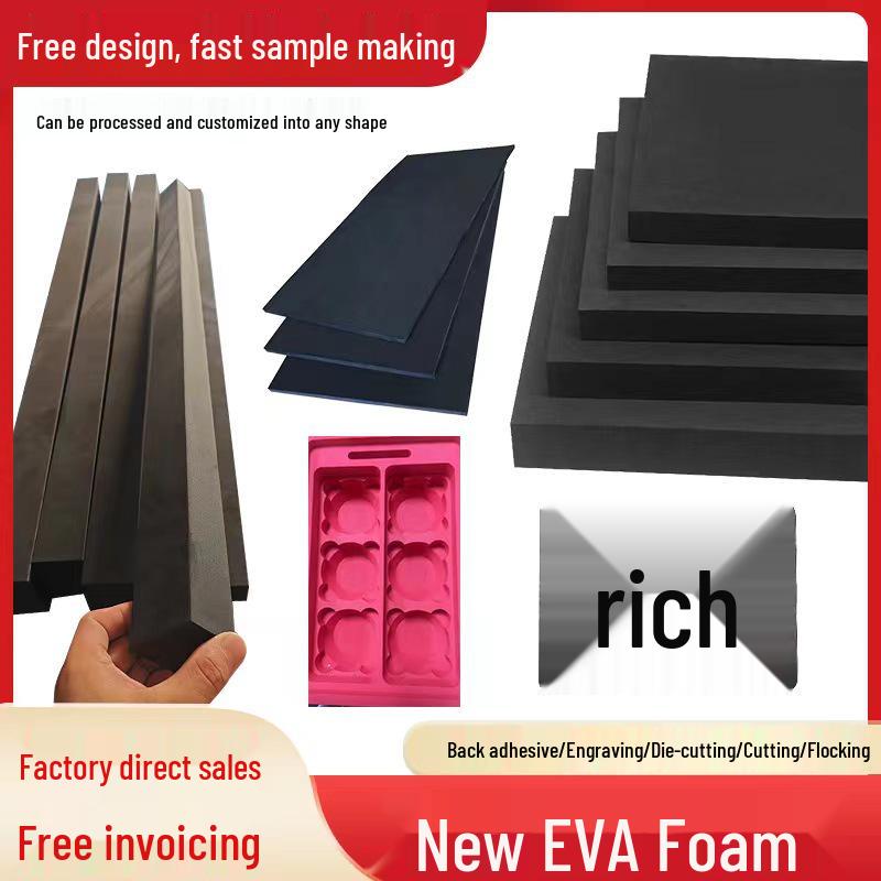 EVA Foam Board Sheet Adhesive Pad: 38-80 Degree Anti-collision Packaging Liner Card Slot Sponge Strip.