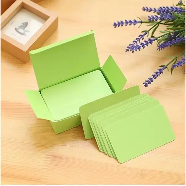 100/50/10 Pcs Colorful Retro Kraft Paper Card, Greeting Invitation Gift, DIY Note, Blank Handwritten Message Card