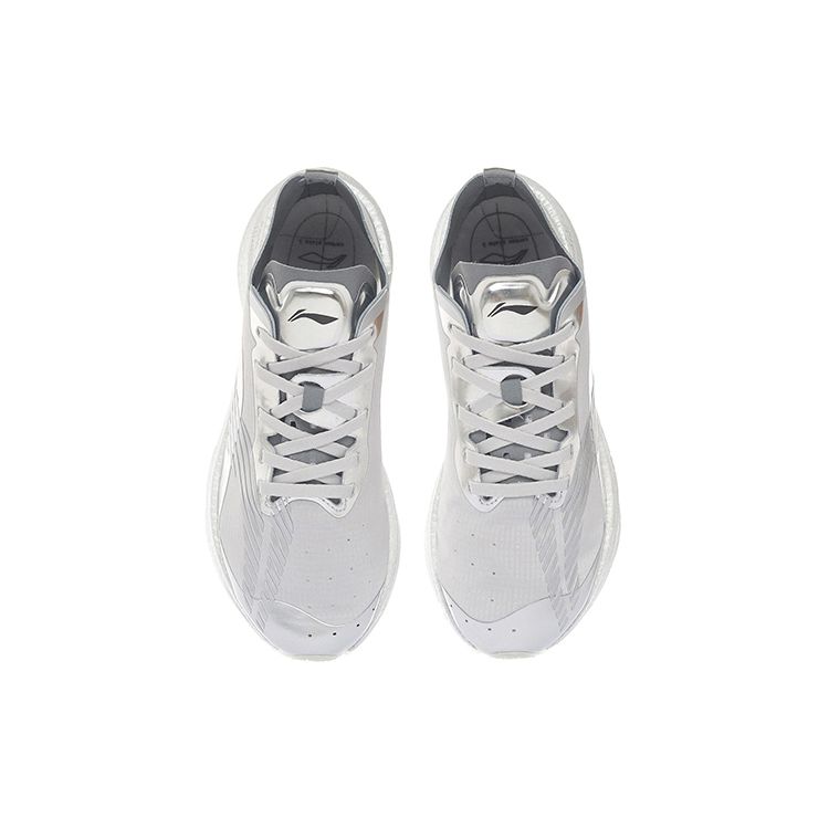 Li Ning Absolute Shadow Stability Low Top Running Shoes Women Sneakers Silver ARRS002-7