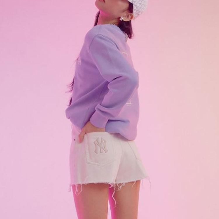 New MLB Casual Shorts Women's White 31DPW5131-50I