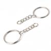 10pcs/Lot Iron Key Rings Keychain Key Chain Split Ring Metal Blank Gold Color Rhodium Keyrings DIY Jewelry Making Accessorie