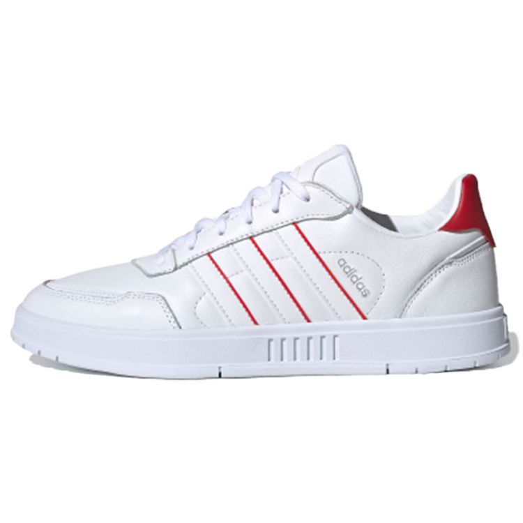 Adidas Neo Courtmaster Synthetic Leather Balance Low-Top Skate Shoes Men Sneakers White Red G55069