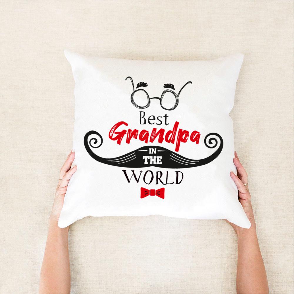 

Самый удивительный дедушка в мире Наволочка на День отца Чехол для подушки Украшения для спальни Подарки на новоселье и день рождения